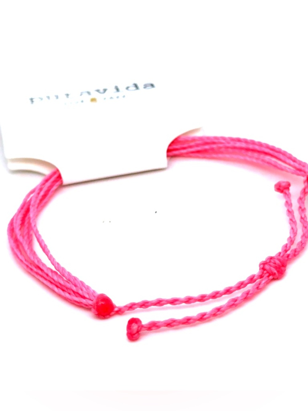 Pura Vida Pink Cord Bracelet